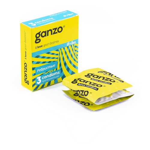 Презервативы Ganzo Ribs 3 шт. в L’Occitane