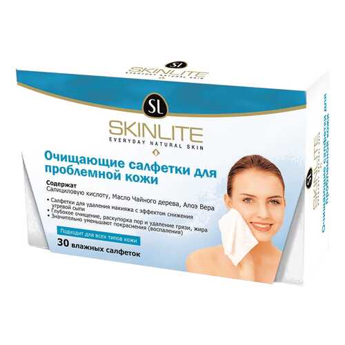 Влажные салфетки SKINLITE SL 302 для проблемной кожи 30 шт в L’Occitane