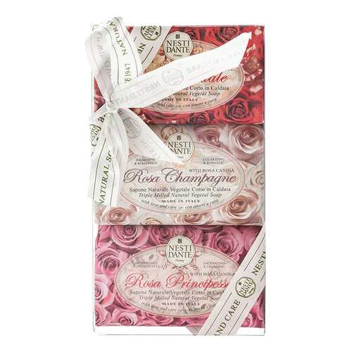 Косметическое мыло Nesti Dante Rosa Gift Kit 3x150 г в L’Occitane