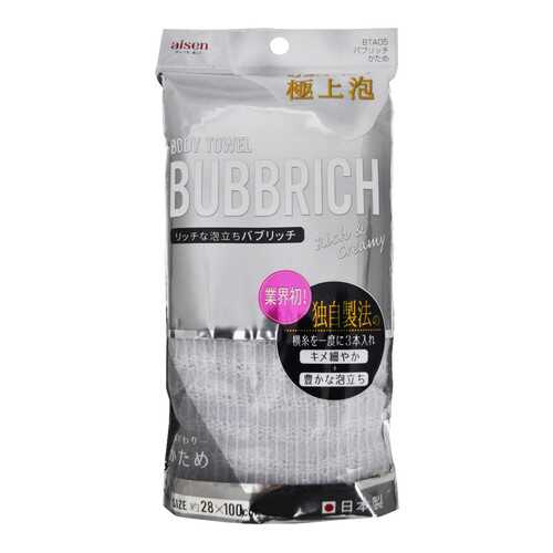 Мочалка для тела AISEN Bubbrich с высоким пенообразованием жесткая, 28 х 100 см. в L’Occitane