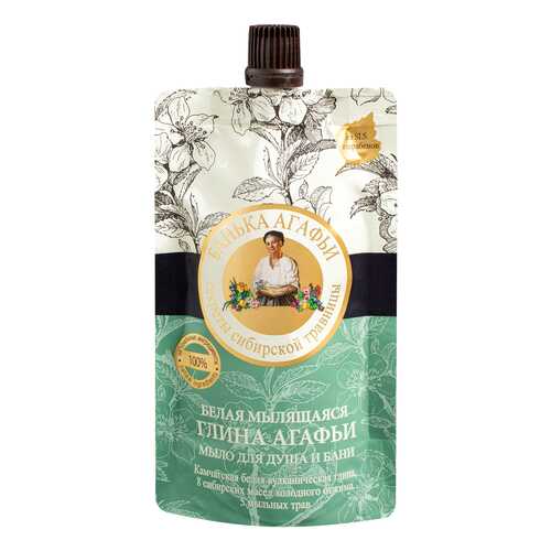 Жидкое мыло Банька Агафьи Белая мылящаяся глина 100 мл в L’Occitane