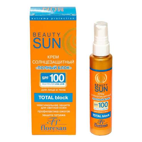 Солнцезащитный крем Floresan Beauty Sun Полный блок SPF 100 75 мл в L’Occitane
