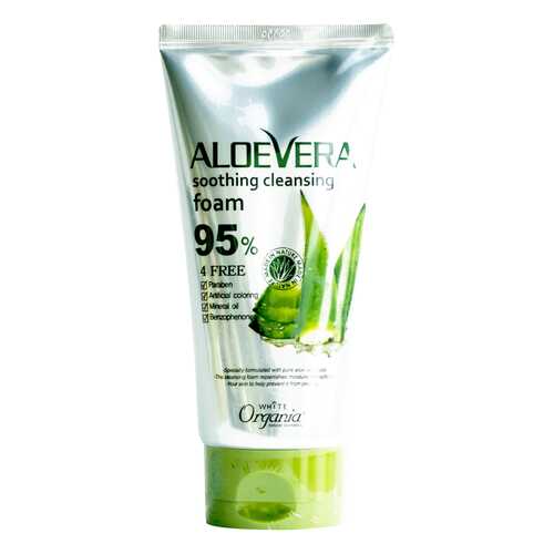 Пенка для умывания White Organia Aloe Vera Soothing Cleansing Foam 95% 130 г в L’Occitane