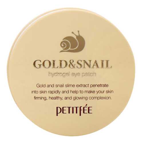 Патчи для глаз PETITFEE Hydro Gel Eye Patch Gold & Snail 60 шт в L’Occitane