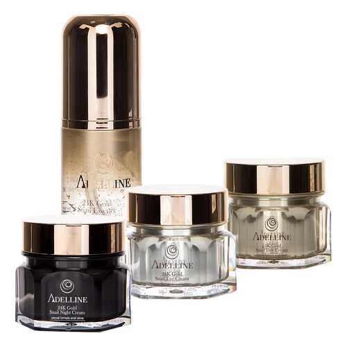 Набор средств по уходу за лицом Adelline 24K Gold Snail 4 Set с золотом и слизью улитки в L’Occitane