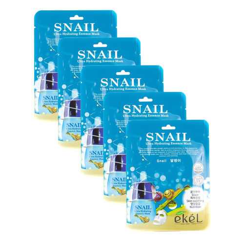 Набор увлажняющих масок Ekel с Улиточным муцином Ultra Hydrating EssenceMask Snail (5шт) в L’Occitane