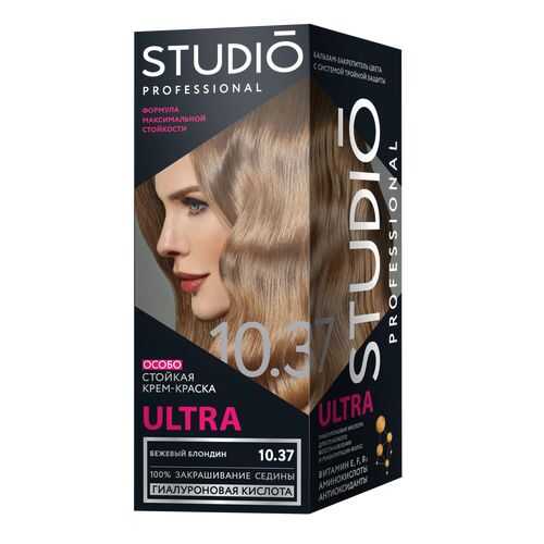 Комплект ULTRA для окрашивания волос STUDIO PROFESSIONAL 10.37 бежевый блондин 2*50+15 мл в L’Occitane