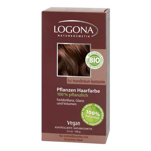 Краска для волос Logona Herbal Hair Color 060 Орех красно-коричневый в L’Occitane