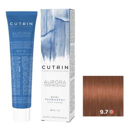 Крем-краситель AURORA DEMI PERMANENT для окрашивания волос CUTRIN 9.7 латте 60 мл в L’Occitane